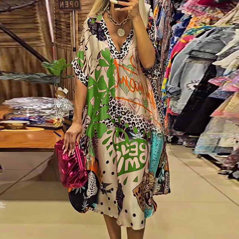 Vestido Tropical Estampado