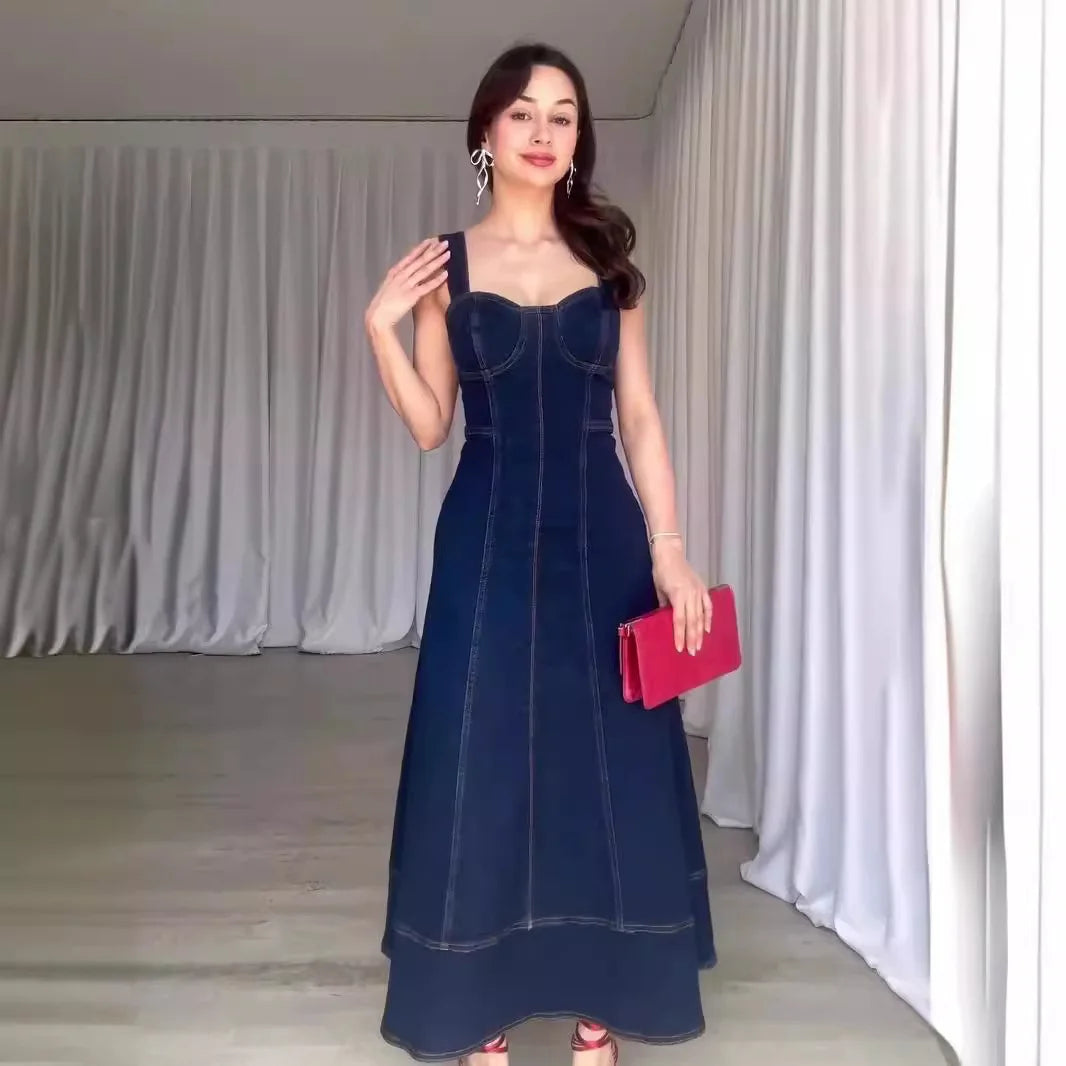 Vestido Longo Jeans