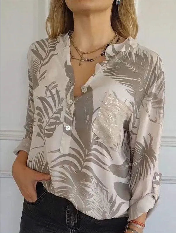 Camisa Feminina Com Estampas Variadas