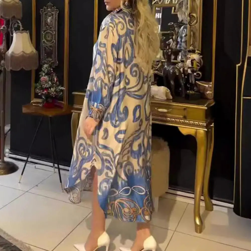 Vestido Maxi Gola em V