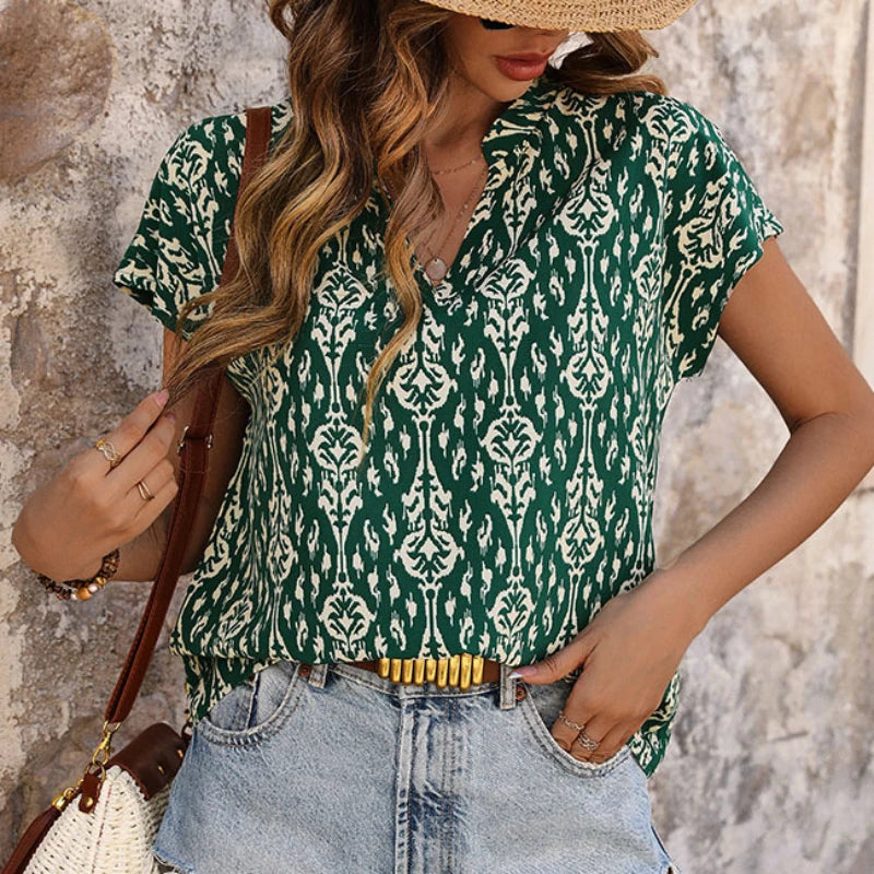 Blusa Feminina Solta Estampada