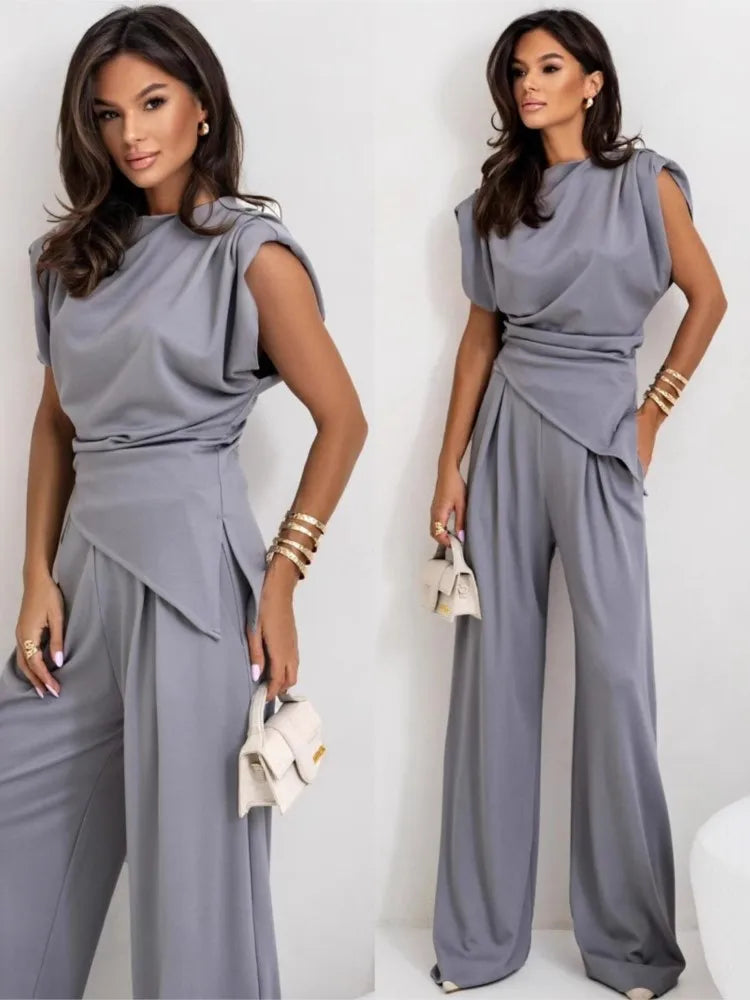 Conjunto Feminino Drapeado