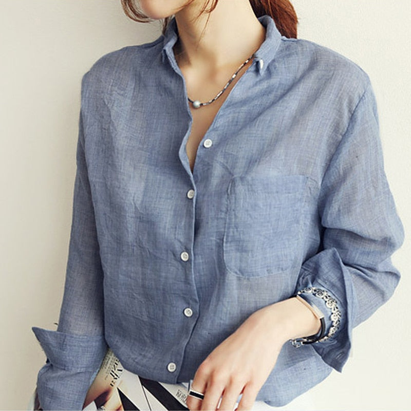 Camisa Feminina Social Vintage - Loja Encantadora